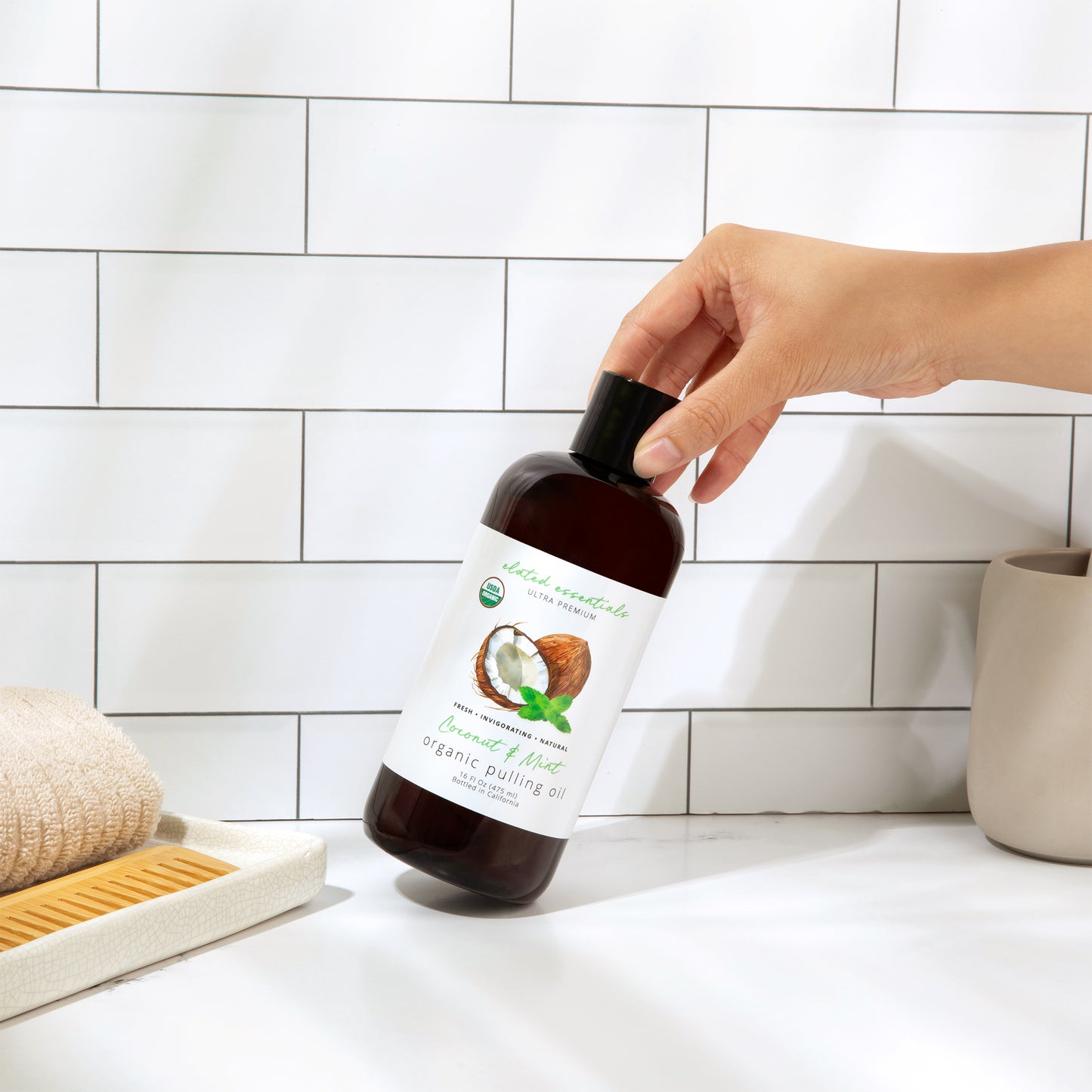 Premium Coconut MCT & Peppermint Organic Pulling Oil