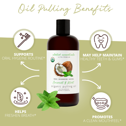 Premium Coconut MCT & Peppermint Organic Pulling Oil